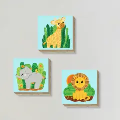 Safari Nursery Wood Wall D&eacute;cor Set