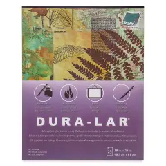 Grafix Dura-Lar Clear Acetate Alternative - 19" x 24" x .005", Pad, 25 Sheets