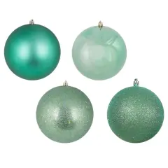 Vickerman 2.4 in. Seafoam Ball 4-Finish Asst Christmas Ornament