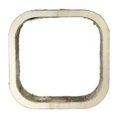 Northlight Rustic Square Wood Bark Decoration - 13.5" - Ivory and Brown