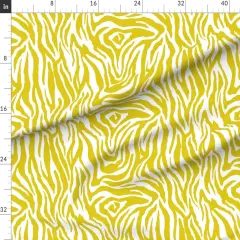 Various Fabrics by the Yard or Fat Quarter Chartreuse Stripe Bright Animal Print Yellow And White African Safari Tropical Jungle Custom Printed Fabric by Spoonflower
