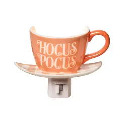 Hocus Pocus Halloween Decorative Night Light Teacup Figurine Decoration