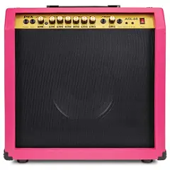 LyxPro Electric Guitar Amp, 60 Watt Portable Amplifier Pink