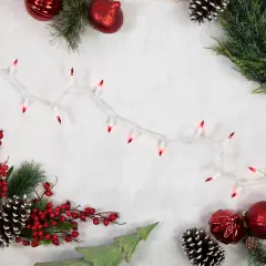 Northlight Mini Incandescent Christmas Lights - Red - 20.24' White Wire - 100ct