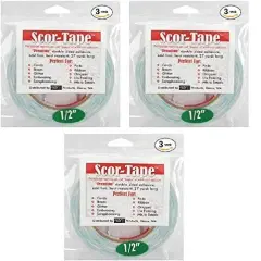 Scor-Tape Bundle 1/2" x27 yd - 3 roll pk