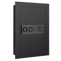 Costway 0.8CF Digital Flat Recessed Wall Safe Home Security Lock Gun Cash Box Locking