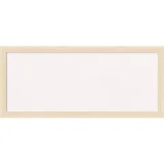 Woodgrain Stripe Wood Framed Corkboard, White Cork Blonde