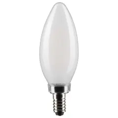 6Pk - Satco 5.5w B11 LED 5000K Candelabra Base Frosted Dimmable - 60w equiv Natural Light