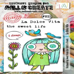 AALL And Create A7 Photopolymer Clear Stamp Set-La Dolce Vita