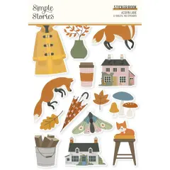 Simple Stories Sticker Book 12/Sheets-Acorn Lane