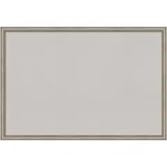 Salon Scoop Wood Framed Corkboard, Grey Cork Pewter