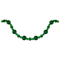 Northlight Shatterproof Ball Artificial Christmas Garland - 6' X 3.75" - Green - Unlit