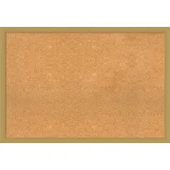 Grace Narrow Framed Corkboard, Natural Cork Gold