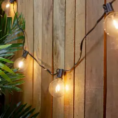 Northlight LED G50 Globe Christmas String Lights - Warm White - 10' Black Wire - 10ct