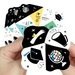 Big Dot of Happiness Graduation Cheers - Graduation Party Cootie Catcher Game - Fortune Tellers - Set of 12