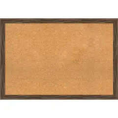 Regis Barnwood Narrow Wood Framed Corkboard, Natural Cork Regis Barnwood Mocha