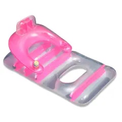 Swim Central 66" Inflatable Pink and Clear Classic Swimming Pool Lounge Chair