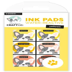Studio Light Water-Reactive Ink Pads 6/Pkg-Nr. 21, Yellows