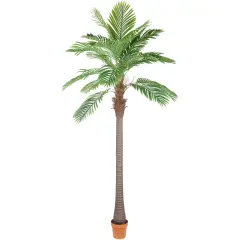 Northlight 8' Artificial Potted Phoenix Palm Tree Green