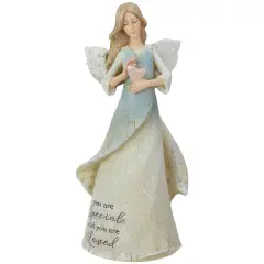 Roman Heavenly Blessings Collection "You are Loved" Angel Figurine - 8.5" Blue