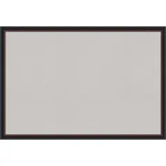 Salon Scoop Wood Framed Corkboard, Grey Cork Red Black