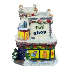 Northlight Glittered Snowy Toy Shop Christmas Village Building - 4" White