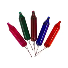 Northlight Mini Christmas Replacement Bulbs - 6 Volts - Multicolor - Pack of 5