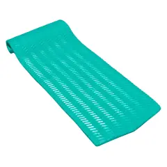 Swim Central Sofskin Rippled Floating Swimming Pool Mattress - 74" - Teal Green