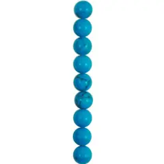 6 Packs of Synthetic Turquoise with Matrix Beads Pack of 25