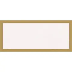 Grace Narrow Framed Corkboard, White Cork Gold