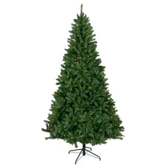 Northlight 7.5' Pre-Lit Manchester Pine Instant Connect Artificial Christmas Tree, Dual LED Lights Green