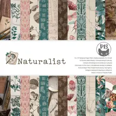 P13 Double-Sided Paper Pad 12"X12" 12/Pkg-Naturalist