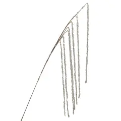 Northlight Artificial Beaded Weeping Twig Christmas Spray - 25" - Cream Ivory