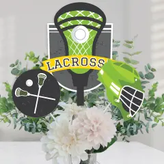 Big Dot of Happiness Lax to the Max Lacrosse Party Centerpiece Sticks Table Toppers Set of 15