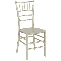 Emma and Oliver Resin Stacking Dining Chiavari Chair Champagne