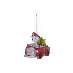Kurt S. Adler Kurt Adler Paw Patrol Character Marshal on Red Fire Truck Christmas Ornaments