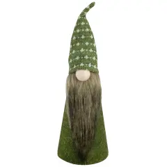 Northlight Cone Gnome Christmas Figure - 14" - Green and White
