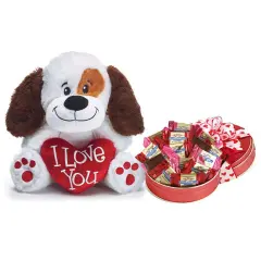 GBDS Valentine Sweets with I Love You Plush Puppy Gift Set