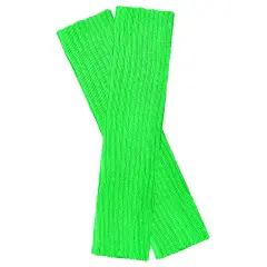 Wrapables 80's Style Neon Fluorescent Ribbed Leg Warmers Green
