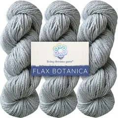Living Dreams Flax Botanica DK Yarn. Elegant Merino Linen Silk. Cruelty Free & Responsibly Sourced. Pacific Northwest Handmade