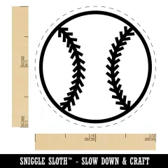 Baseball Softball Self-Inking Rubber Stamp for Stamping Crafting Planners Dry Pad (No Ink)