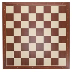 WE Games Mahogany Stained Wooden Chess Board, Algebraic Notation, 21.25 in.
