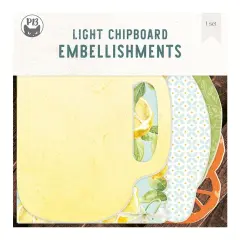 P13 Light Chipboard Album Base With Papers 6"X6"-Mix and Match, Fresh Lemonade