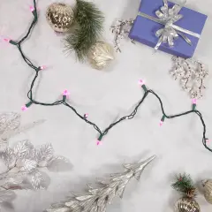 Northlight LED Mini Christmas Lights - Pink - 33' Green Wire - 100ct