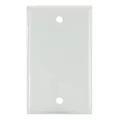SUNLITE 1 Gang Blank Wall Plate White Color E401W