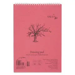 SMLT Art Wirebound Drawing Pad - 8-1/4" x 11-3/4", 60 Sheets