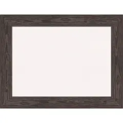 Bridge Wood Framed Corkboard, White Cork Black
