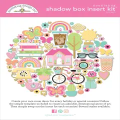 Doodlebug Design Shadow Box Insert Kit-Hello Again