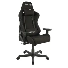 Techni Office Solutions 50.5" Vibrant Black Unique Techni Sports TS-F44 Comfortable Gaming Chair