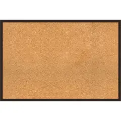 Carlisle Narrow Wood Framed Corkboard, Natural Cork Carlisle Espresso